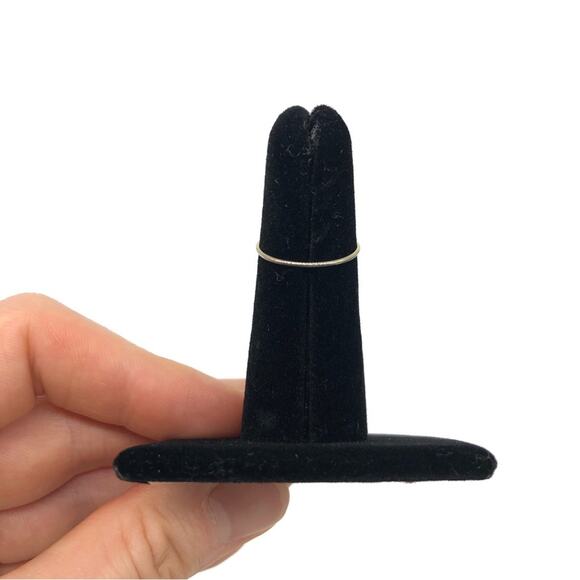 METAL RING Flower Design with Blue Resin 4 - Picture 3 of 4